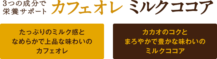 カフェオレ・ミルクココア
